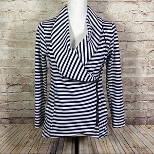 Striped Moto Jacket